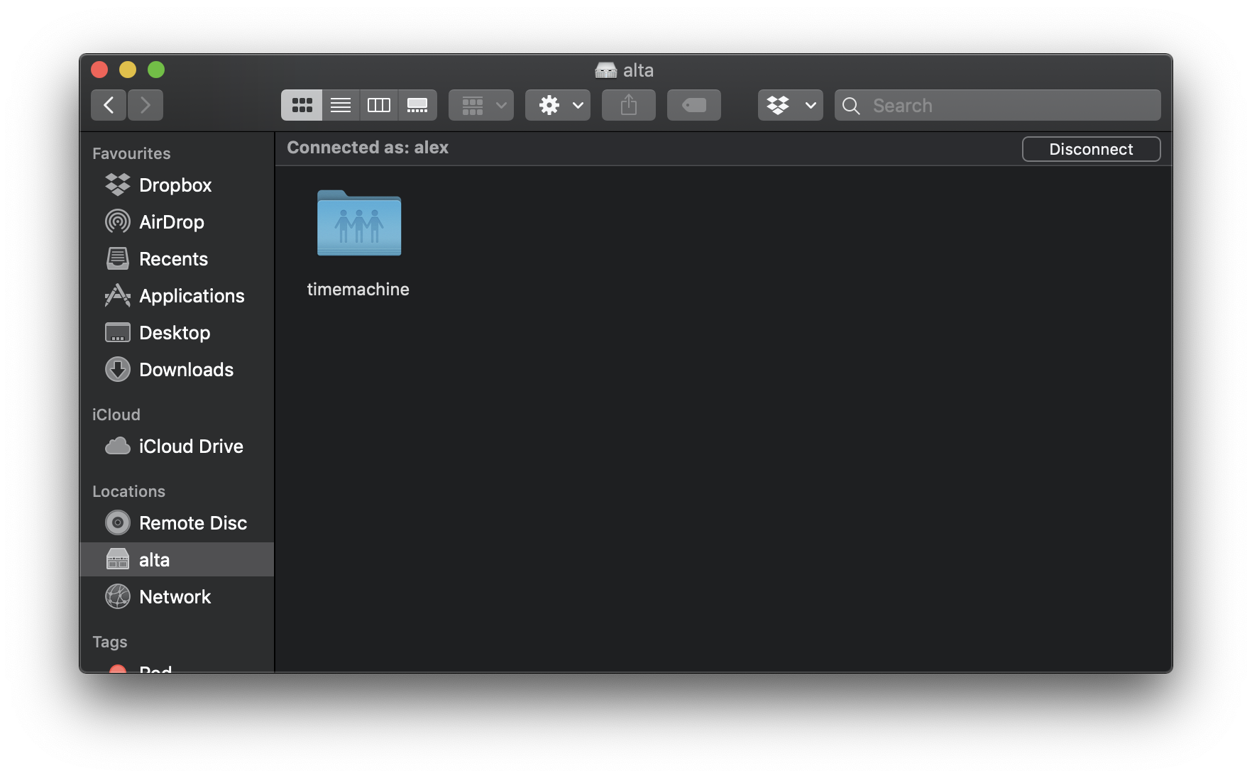 Samba network share in Finder
